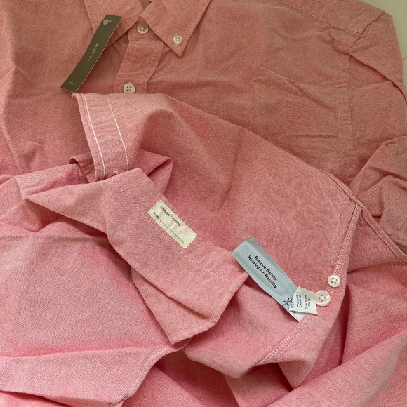 JCrew pink SS Oxford - Picture 3 of 3